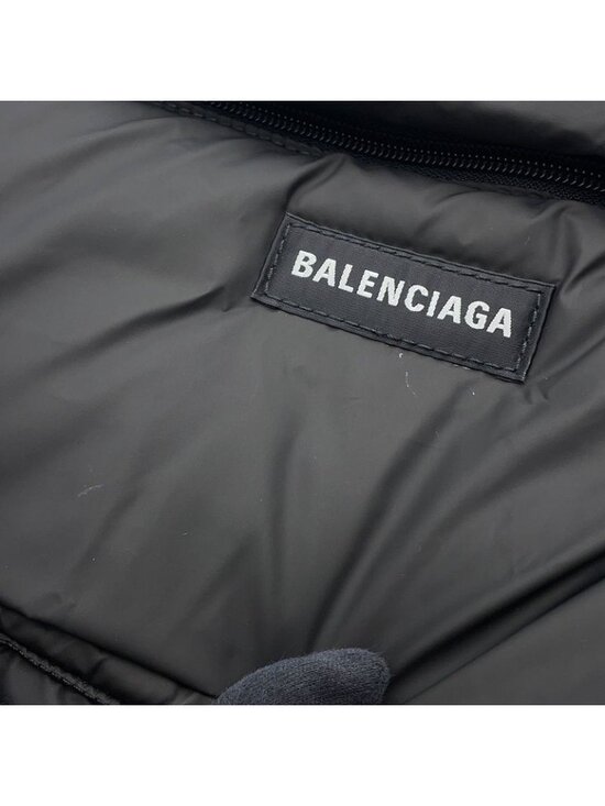 Balenciaga Backpack Logo Nylon Black